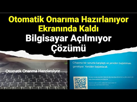 Otomatik Onarıma Hazırlanıyor Ekranı Çözüm Yöntemi | Mavi Ekran ve Otomatik Onarım Biostan Çözme
