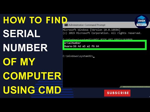 How to Check Laptop or PC Serial number or Product ID | Windows Tech Tips | CMD command