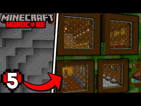 I Built a MOUNTAIN VILLAGE in Minecraft Hardcore (#5)