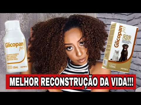 Reconstrução que salvou meu cabelo com Glicopan Pet