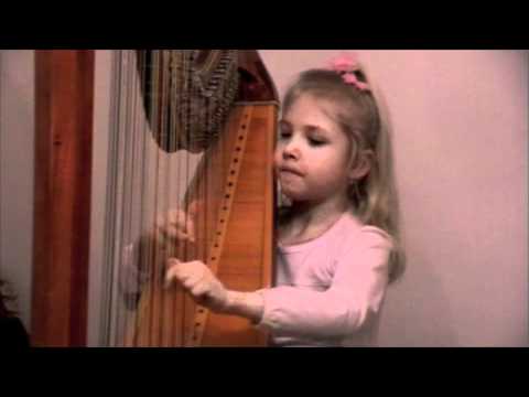 Thumbnail for G. Haendel - Harp Concerto 1st. p. Alisa Sadikova - 7 years old harpist
