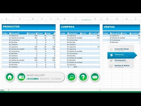 Excel - Cómo hacer inventario y control de stock. Entradas  y Salidas