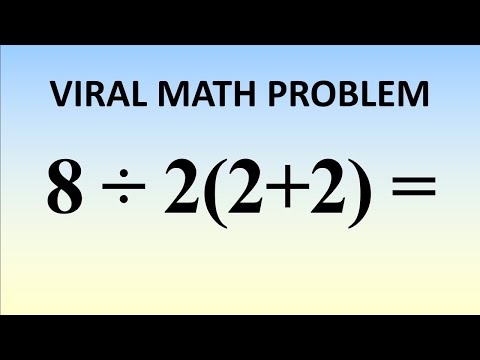 8÷2(2+2) = ? Mathematician Explains The Correct Answer