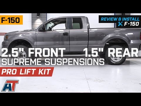 Thumbnail for 2004-2019 F150 Supreme Suspensions 2.5" Front/1.5" Rear Pro Lift Kit 4WD Review & Install