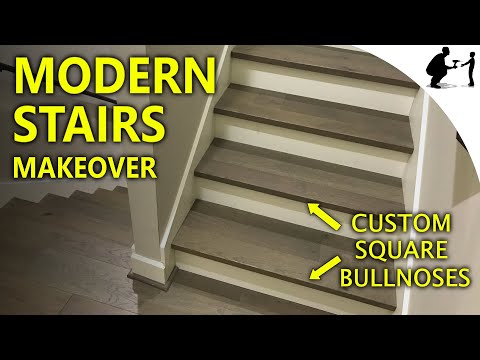 Thumbnail for DIY: Modern Stairs Makeover with Custom Square Bullnoses
