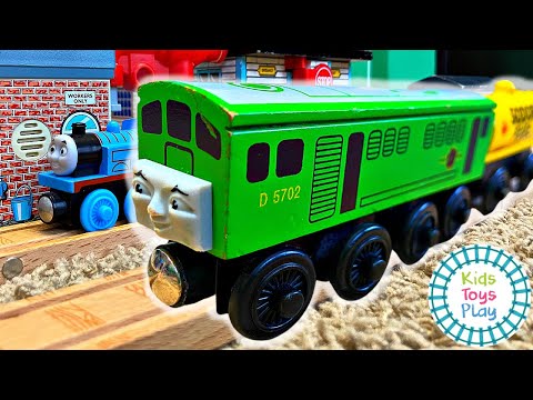 Thumbnail for GIANT Thomas and Friends Wooden Railway Track Build and Story Time with Kids Toys Play!