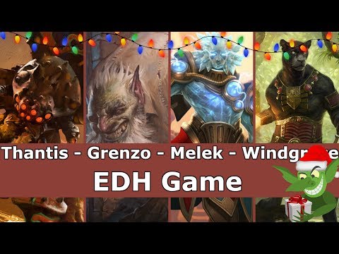 Thantis vs Grenzo vs Melek vs Lord Windgrace EDH / CMDR game play for Magic: The Gathering