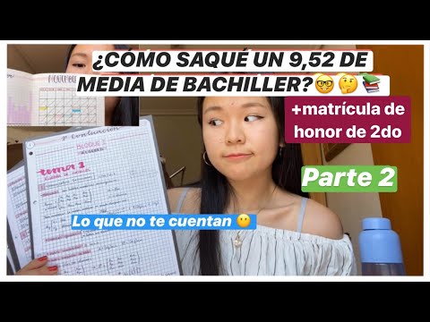 CÓMO SACAR BUENA NOTA EN BACHILLERATO | Fuera del estudio | Cómo saqué 9,52 de media