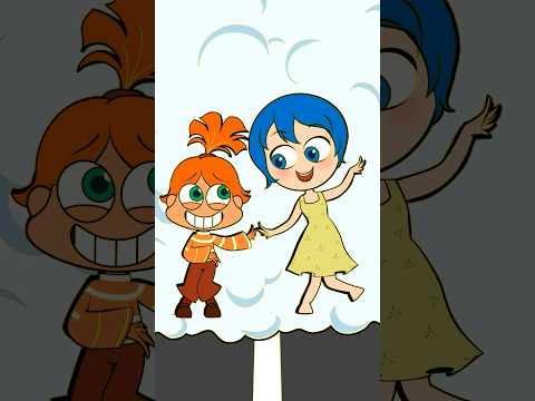 Inside Out 2: who Can Jump Over The Wall? Joy vs Anxiety #shorts #animation