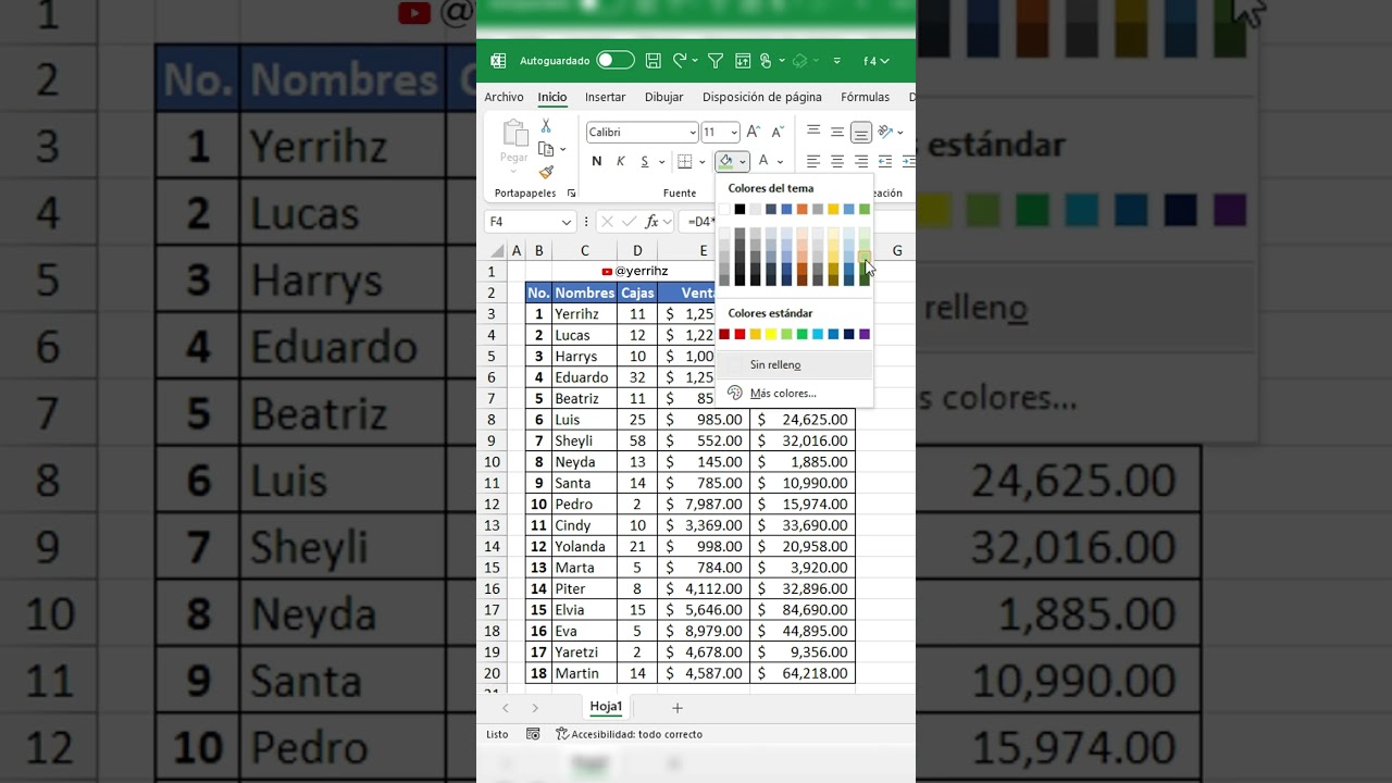Thumbnail for Como usar la tecla F 4 en Excel #excel #office #tutorial