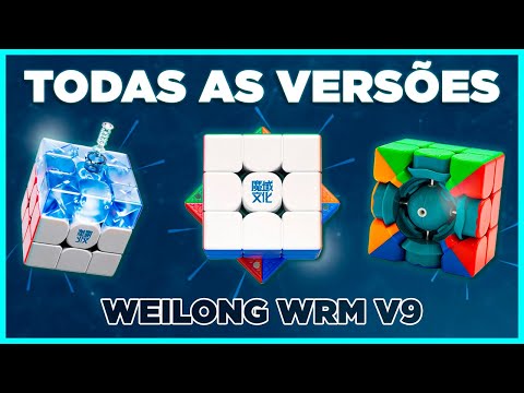 Thumbnail for 3 NOVOS CUBOS MÁGICOS TOPS DE LINHA! | Moyu Weilong WRM V9 unboxing e primeiras impressões