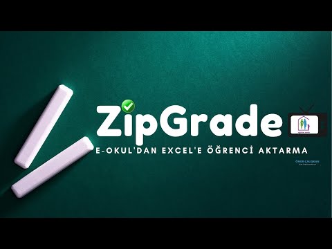 4-ZipGrade-E-Okul Sınıf Listelerini Excele Aktarma