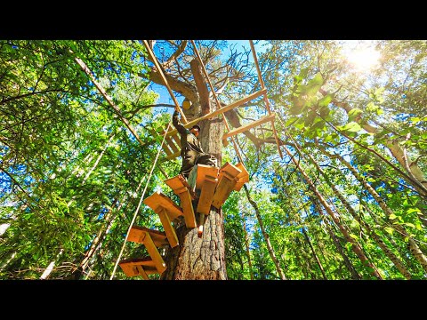 Thumbnail for СТРОИМ ДОМ НА ДЕРЕВЕ с ОТОПЛЕНИЕМ И ТЕРРАСОЙ - РОЖДЕНИЕ ЛЕГЕНДЫ в ЛЕСУ! СВОИМИ РУКАМИ