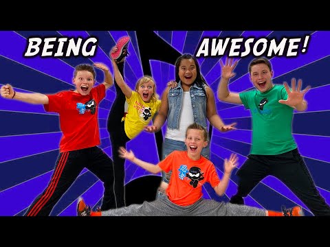 Thumbnail for Being Awesome! Ninja Kidz Music Video (Lyrics)