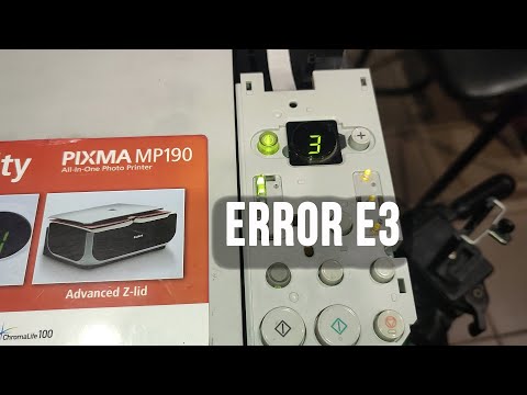 Printer Canon error E3