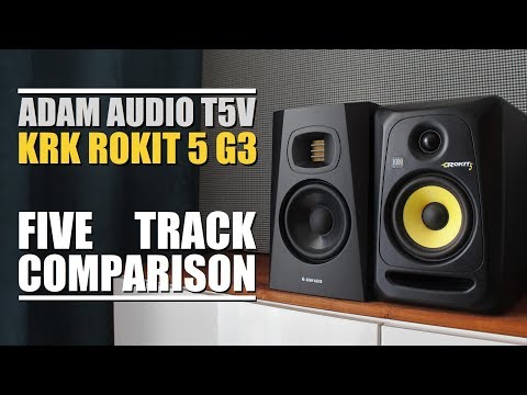Thumbnail for Adam Audio T5V vs KRK Rokit 5 RP5G3  ||  5 Track Comparison