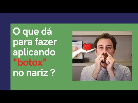 Como funciona aplicação de toxina botulínica no NARIZ ?