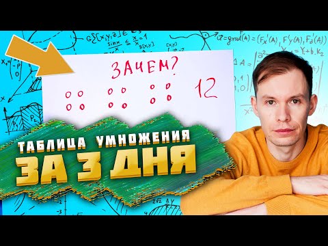 Thumbnail for Как БЫСТРО выучить таблицу умножения ЗА 3 ДНЯ❗️ Как выучить таблицу умножения легко и быстро