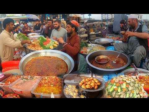 Pakora and channa in Ramadan | Iftar food in Jalalabad Afghanistan | Ramazan Street food | Samosa