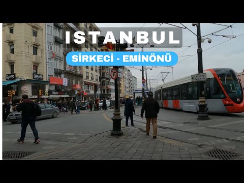 ISTANBUL WALKING TOUR Walking in Sirkeci And Eminönü Square