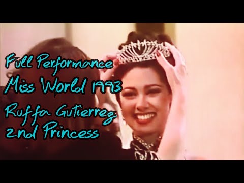 Thumbnail for Ruffa Gutierrez - Miss World 1993, 2nd Princess | Full Performance