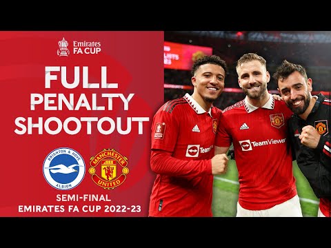 Thumbnail for FULL PENALTY SHOOTOUT | Brighton v Manchester United | Semi-Final | Emirates FA Cup 2022-23