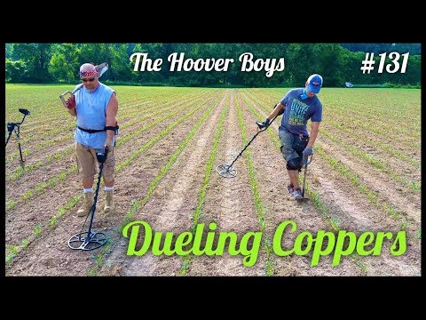 Metal detecting a planted corn field | Dueling Coppers