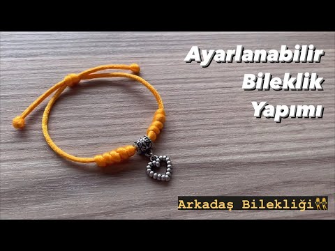 Ayarlanabilir Bileklik Yapımı |Floş İple Bileklik Yapımı ???????? Friendship Bracelets Arkadaş Bilekliği