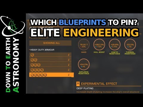 Which blueprints should you pin? Elite dangerous Engineering