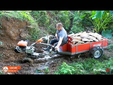 Thumbnail for Carreta Traçada 400T + Motocultivador Stihl MH 710 #stihl