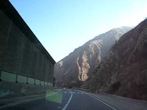 Едем по горной дороге в Северной Осетии  Цей   Владикавказ