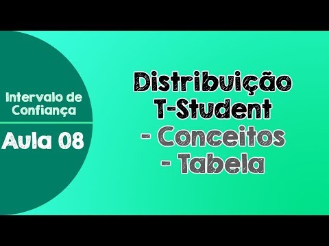 #08 - Distribuição t-Student - Conceitos e Tabela