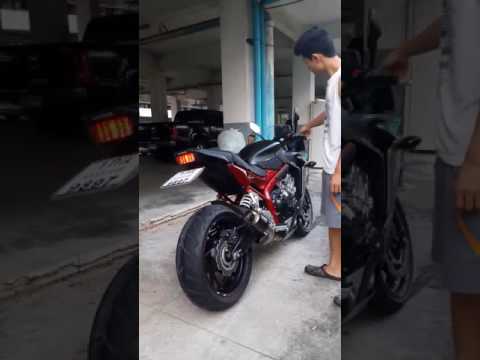CBR650F เสียงท่อ Daivo สลิปออน ไทเทเนี่ยม ไม่เผารุ้ง รีวิว Byพี่เอ็ม