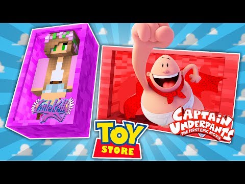 Minecraft TOYSTORE: CAPTAIN UNDERPANTS PRANKS THE STORE! w/LittleKellyandCarly (CustomRoleplay)