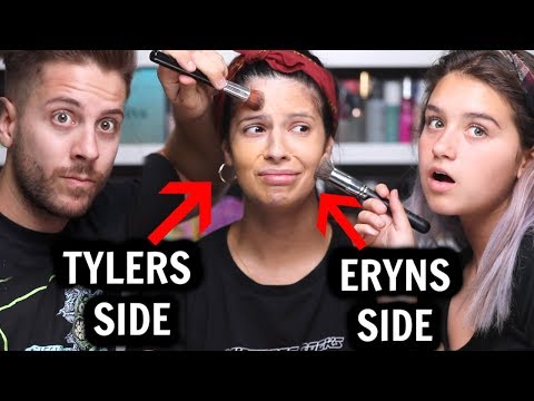 MY HUSBAND AND NIECE DO MY MAKEUP...who did better?