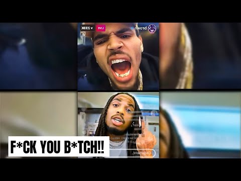 Chris Brown CONFRONTS Quavo On LIVE After Diss Track..