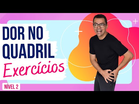 EXERCÍCIOS PARA DOR NO QUADRIL | Dor nas cadeiras | Nível 2 | Exercícios para Idosos