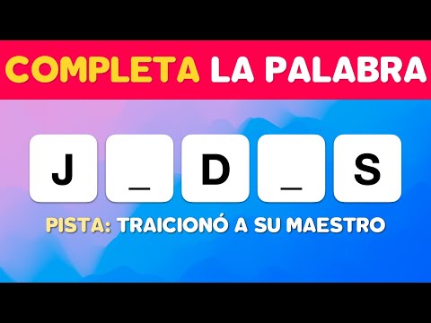 Thumbnail for JUEGO DE PALABRAS BÍBLICAS | COMPLETA LA PALABRA | PREGUNTAS DE LA BIBLIA