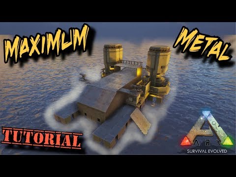 Resource Motorboat Tutorial - The best way to get metal - Ark Survival Evolved