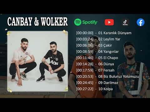 Canbay &amp; Wolker - En İyi 10 Şarkı - BEST TURKEY POP REMIX SONG 2023 - EN ÇOK İZLENEN 2023