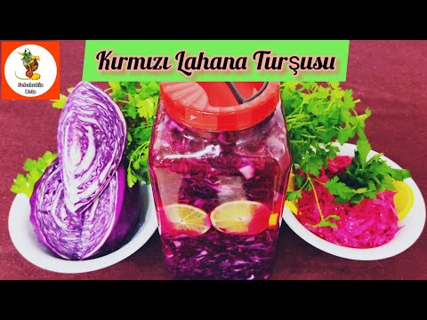 Kırmızı Lahana Turşusu/ Mor lahana turşusu nasıl yapılır/ Lahana turşusu