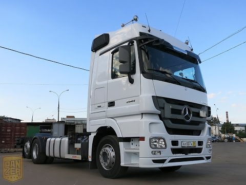 Mercedes Actros 2544 продажа. Обзор грузовика контейнеровоза.