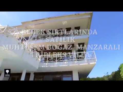 BEBEK SIRTLARINDA SATILIK MUHTEŞEM BOĞAZ MANZARALI TRIPLEX VILLA