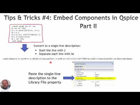 TT #4: How to Embed Components in Qspice (II)