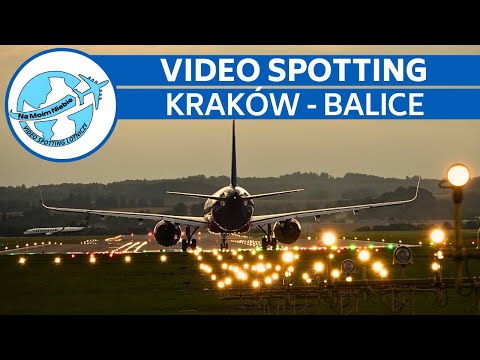 35 minut Spottingu samolotów o zachodzie słońca na lotnisku Kraków - Balice ( EPKK ) + bonus z EPRZ