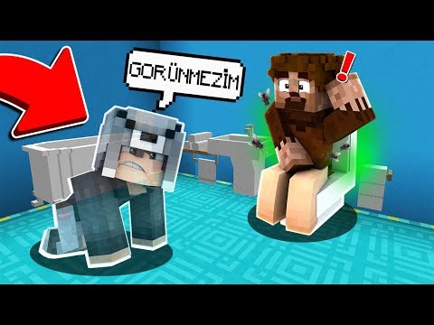 FAKİRİ GÖRÜNMEZ OLUP İZLEDİM ???? - Minecraft