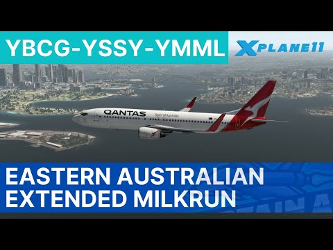 Eastern Australian Milkrun | X-Plane 11 | Gold Coast - Sydney - Melbourne | VATSIM | Boeing 737