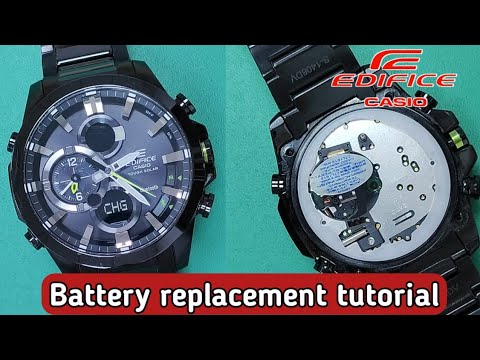 Casio Edifice ECB-500- tutorial on how to replace the battery